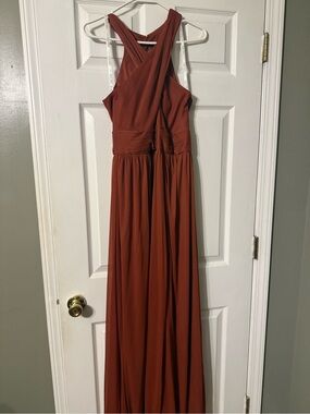 brown overall dress plus size Willow Breeze Midi thigh-high Non Stretch Bridesmaid Dresses Blue Midi COLOR:LTBL